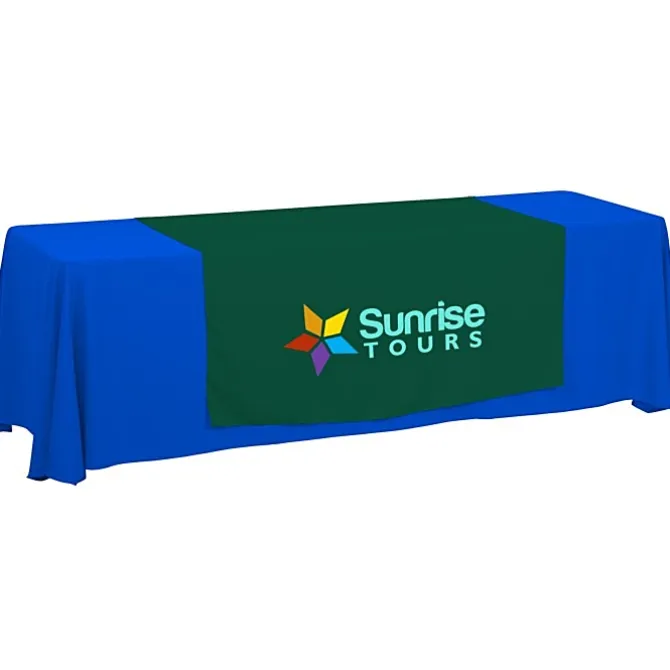 Serged 8-foot Closed-Back Table Throw and Runner Kit