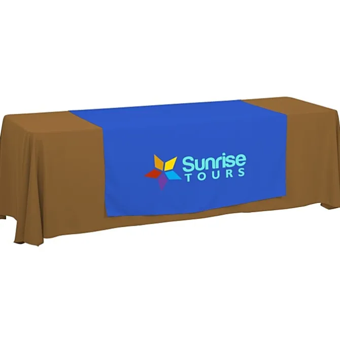 Serged 8-foot Closed-Back Table Throw and Runner Kit