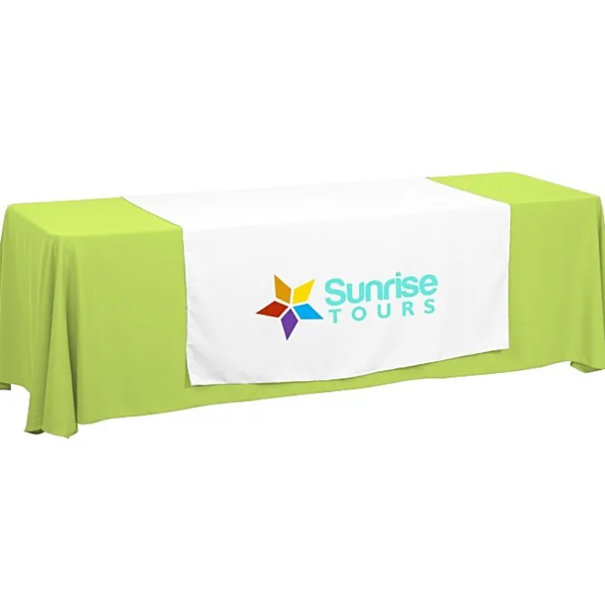 Serged 8-foot Closed-Back Table Throw and Runner Kit