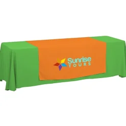 Serged 8-foot Closed-Back Table Throw and Runner Kit