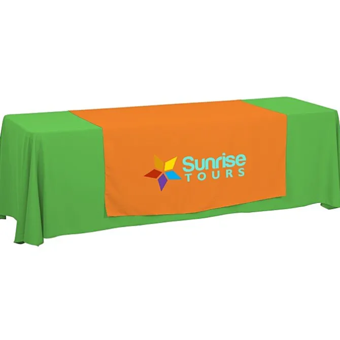 Serged 8-foot Closed-Back Table Throw and Runner Kit