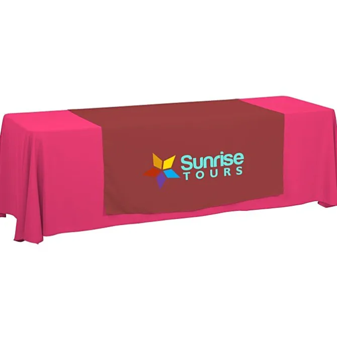 Serged 8-foot Closed-Back Table Throw and Runner Kit