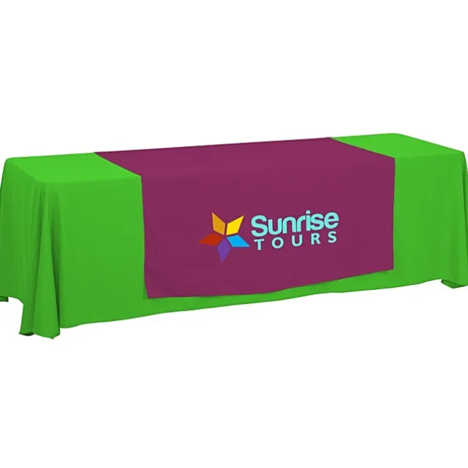 Serged 8-foot Closed-Back Table Throw and Runner Kit