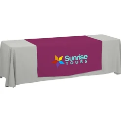 Serged 8-foot Closed-Back Table Throw and Runner Kit