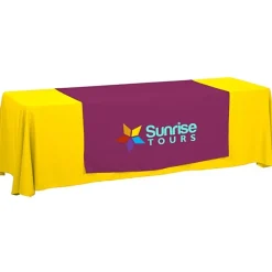 Serged 8-foot Closed-Back Table Throw and Runner Kit