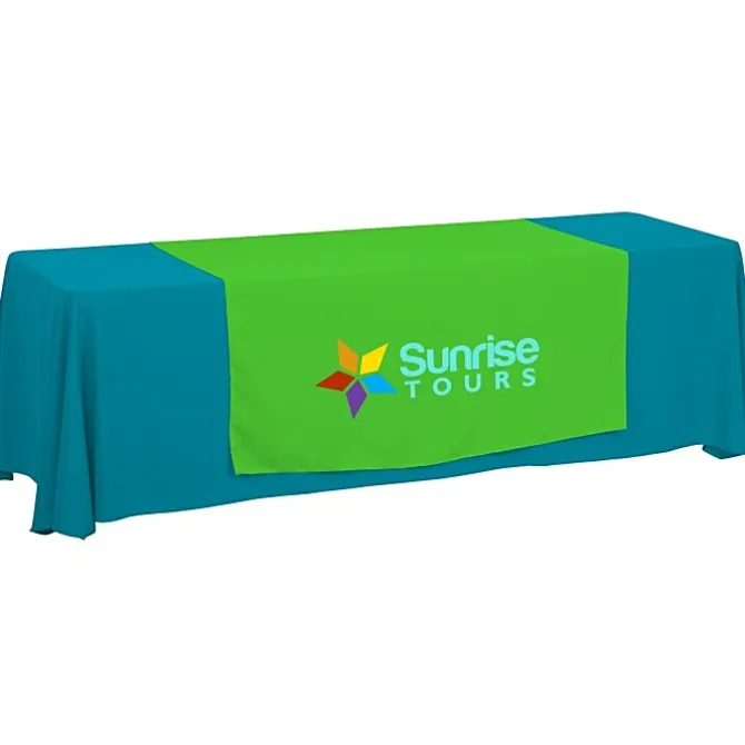 Serged 8-foot Closed-Back Table Throw and Runner Kit