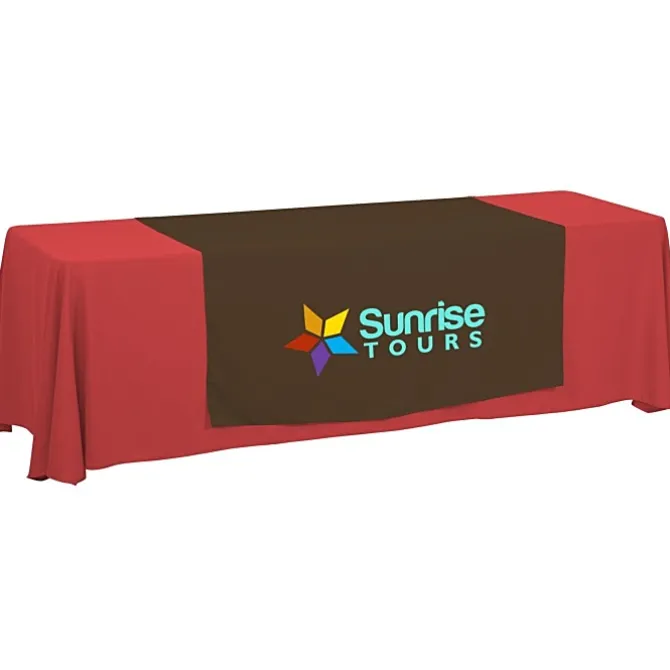 Serged 8-foot Closed-Back Table Throw and Runner Kit