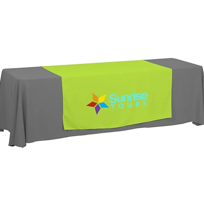 Serged 8-foot Closed-Back Table Throw and Runner Kit