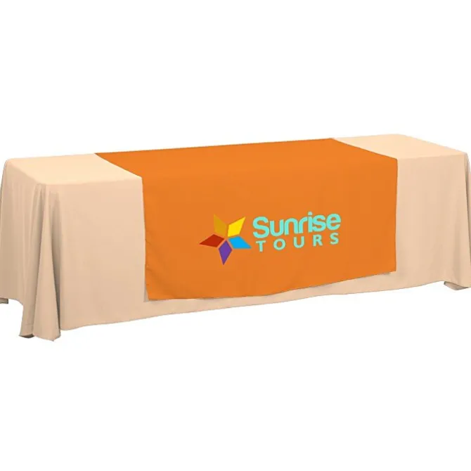 Serged 8-foot Closed-Back Table Throw and Runner Kit
