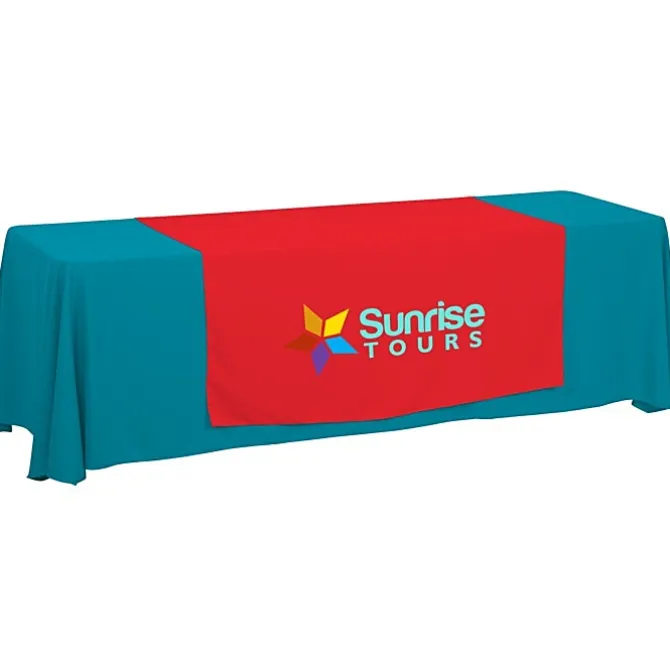 Serged 8-foot Closed-Back Table Throw and Runner Kit