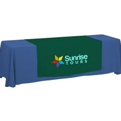 Serged 8-foot Closed-Back Table Throw and Runner Kit