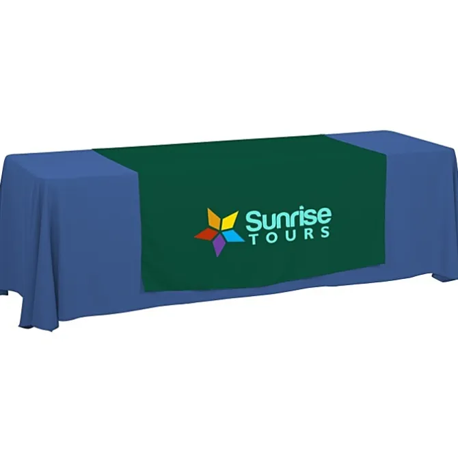 Serged 8-foot Closed-Back Table Throw and Runner Kit