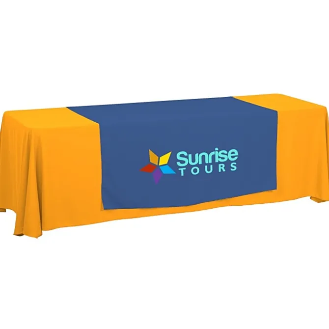 Serged 8-foot Closed-Back Table Throw and Runner Kit