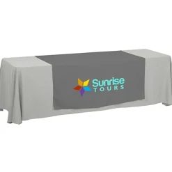 Serged 8-foot Closed-Back Table Throw and Runner Kit