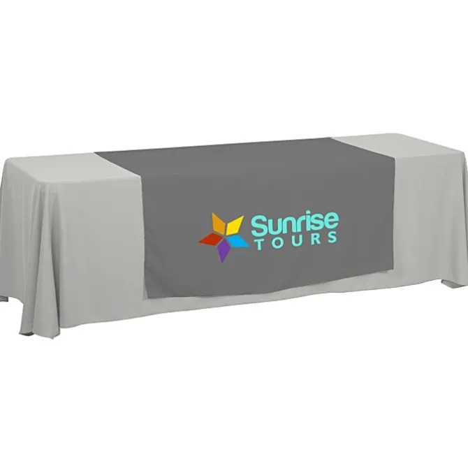 Serged 8-foot Closed-Back Table Throw and Runner Kit