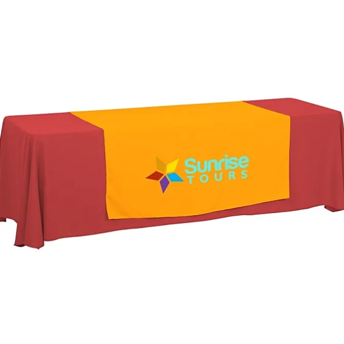 Serged 8-foot Closed-Back Table Throw and Runner Kit
