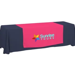 Serged 8-foot Closed-Back Table Throw and Runner Kit