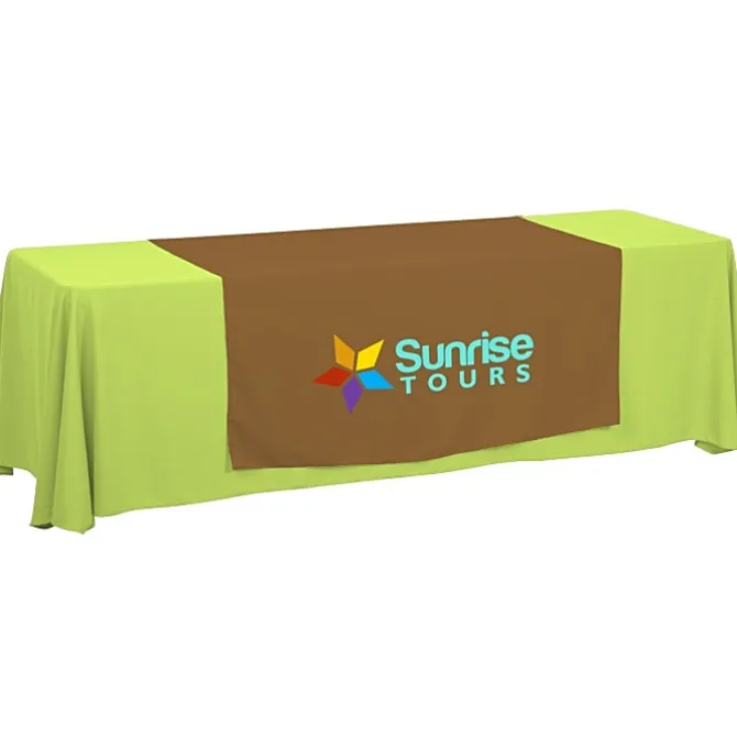 Serged 8-foot Closed-Back Table Throw and Runner Kit