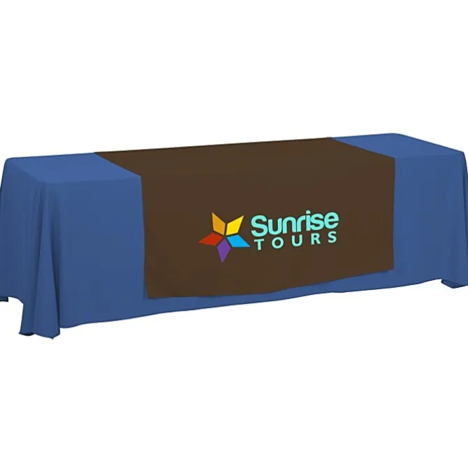 Serged 8-foot Closed-Back Table Throw and Runner Kit