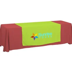 Serged 8-foot Closed-Back Table Throw and Runner Kit