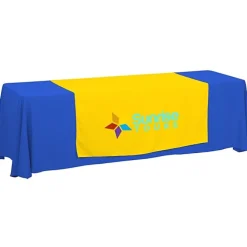 Serged 8-foot Closed-Back Table Throw and Runner Kit