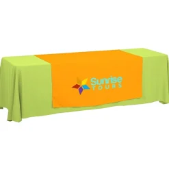 Serged 8-foot Closed-Back Table Throw and Runner Kit