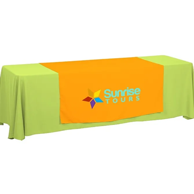Serged 8-foot Closed-Back Table Throw and Runner Kit
