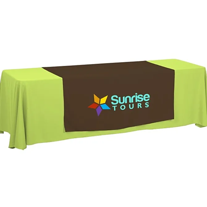 Serged 8-foot Closed-Back Table Throw and Runner Kit