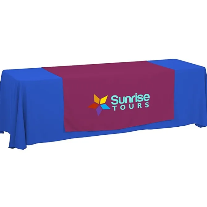 Serged 8-foot Closed-Back Table Throw and Runner Kit