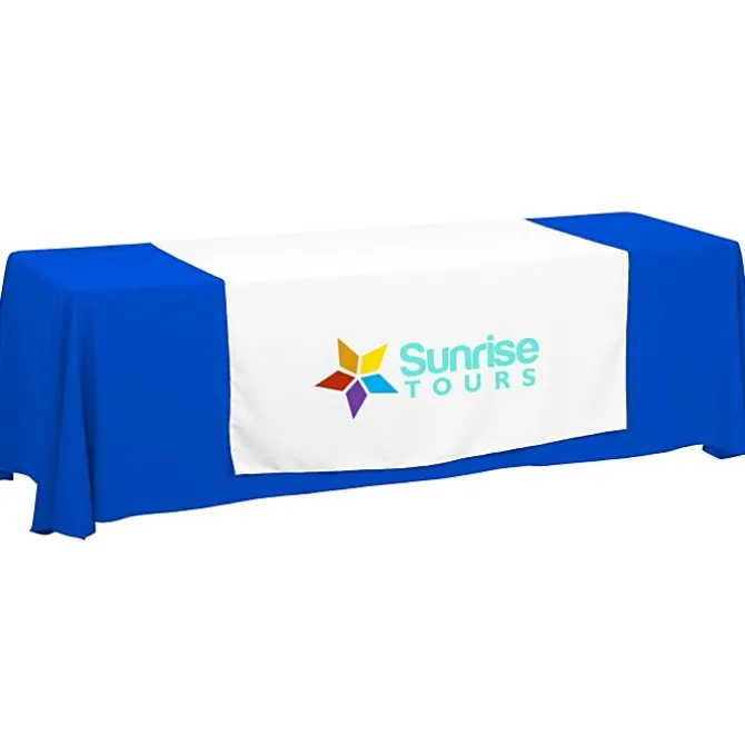 Serged 8-foot Closed-Back Table Throw and Runner Kit