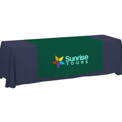 Serged 8-foot Closed-Back Table Throw and Runner Kit