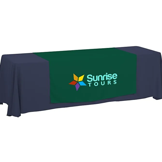 Serged 8-foot Closed-Back Table Throw and Runner Kit