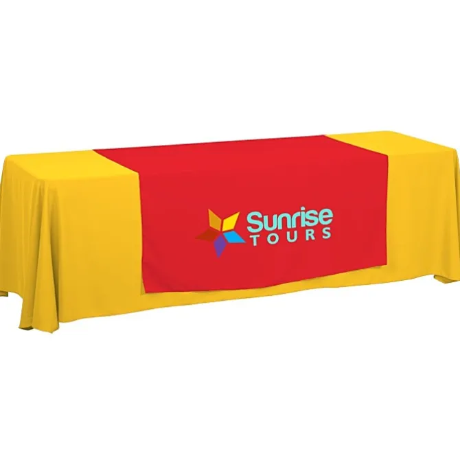 Serged 8-foot Closed-Back Table Throw and Runner Kit
