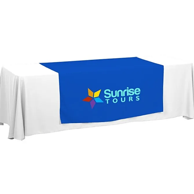 Serged 8-foot Closed-Back Table Throw and Runner Kit