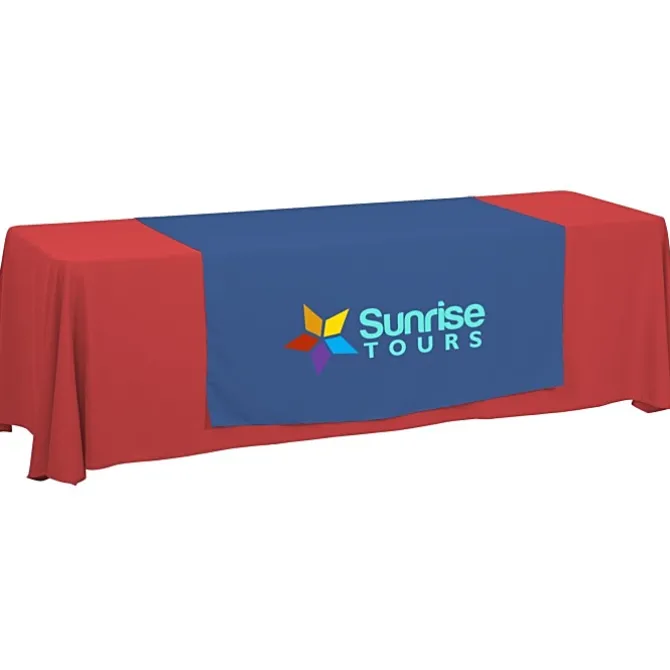 Serged 8-foot Closed-Back Table Throw and Runner Kit