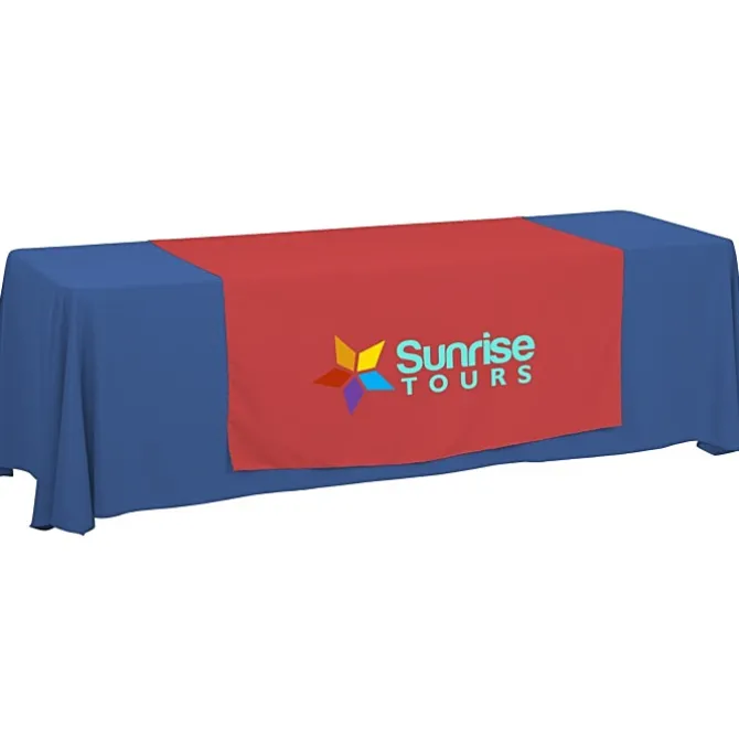 Serged 8-foot Closed-Back Table Throw and Runner Kit