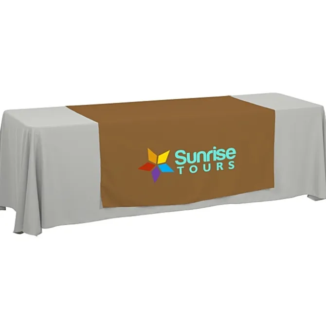 Serged 8-foot Closed-Back Table Throw and Runner Kit