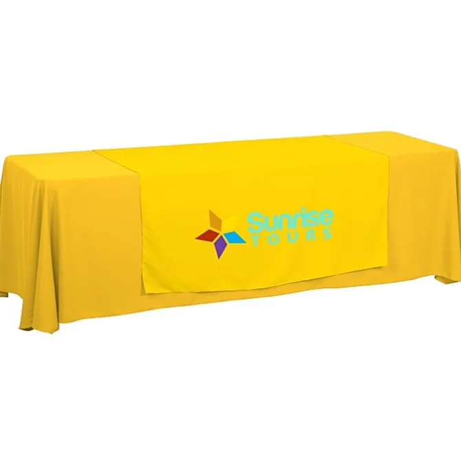 Serged 8-foot Closed-Back Table Throw and Runner Kit