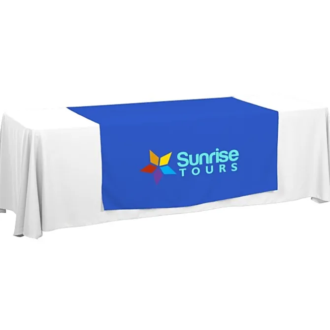 Serged 8-foot Closed-Back Table Throw and Runner Kit