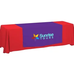 Serged 8-foot Closed-Back Table Throw and Runner Kit