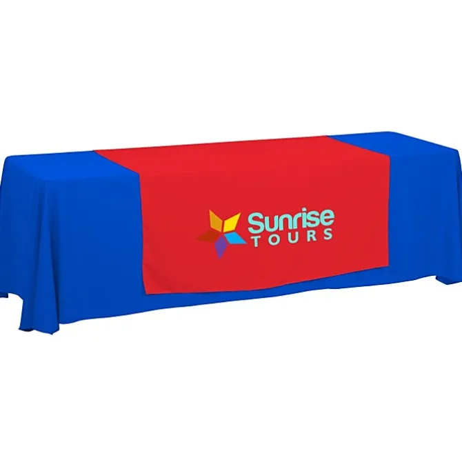 Serged 8-foot Closed-Back Table Throw and Runner Kit