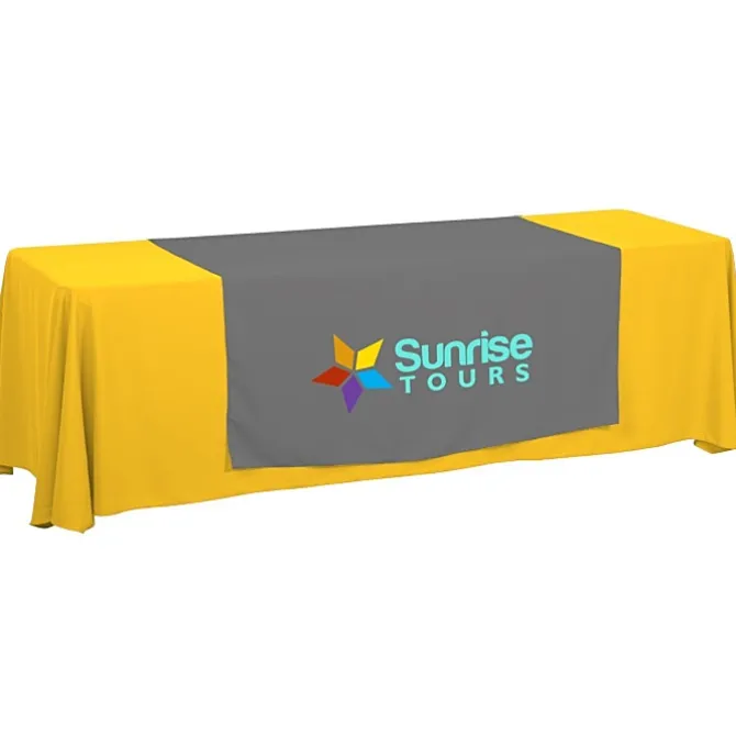 Serged 8-foot Closed-Back Table Throw and Runner Kit