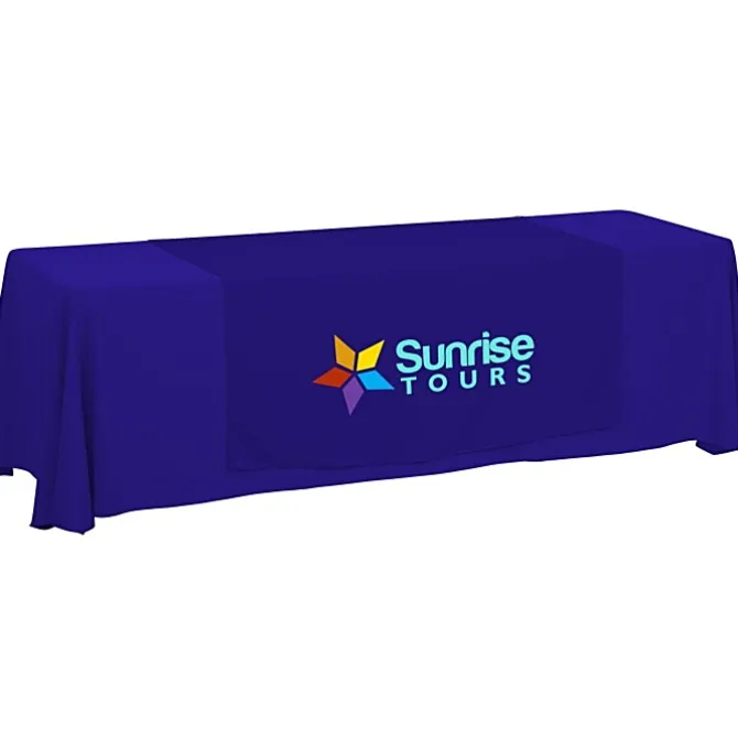 Serged 8-foot Closed-Back Table Throw and Runner Kit