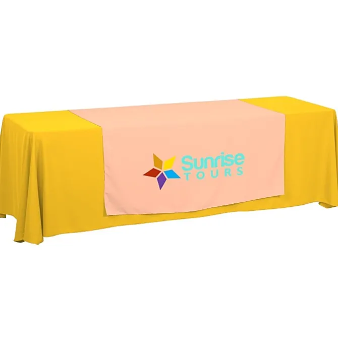 Serged 8-foot Closed-Back Table Throw and Runner Kit