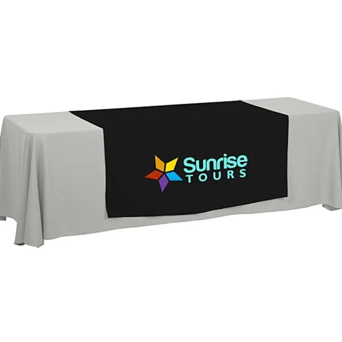 Serged 8-foot Closed-Back Table Throw and Runner Kit