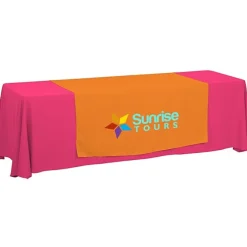 Serged 8-foot Closed-Back Table Throw and Runner Kit