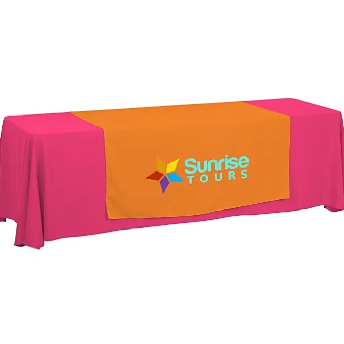 Serged 8-foot Closed-Back Table Throw and Runner Kit