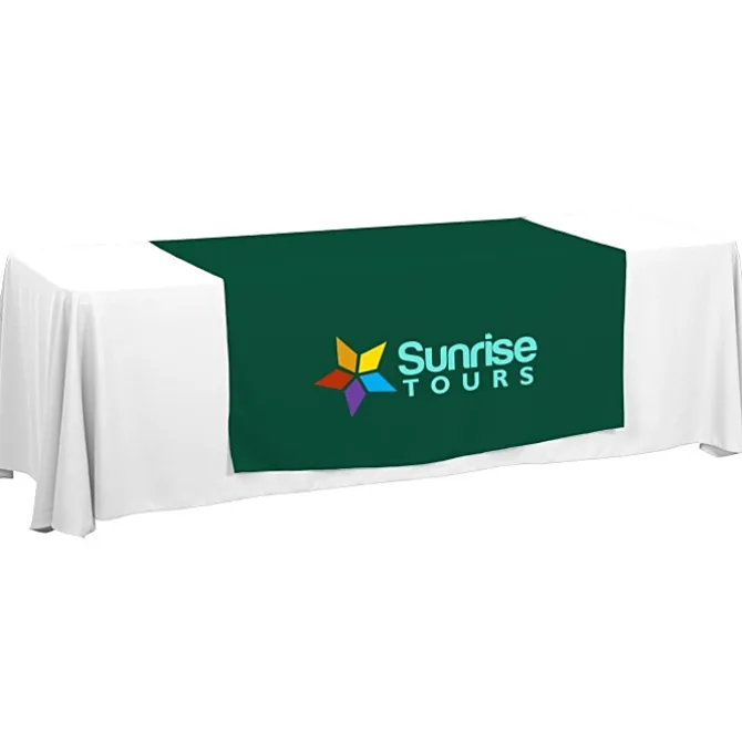 Serged 8-foot Closed-Back Table Throw and Runner Kit