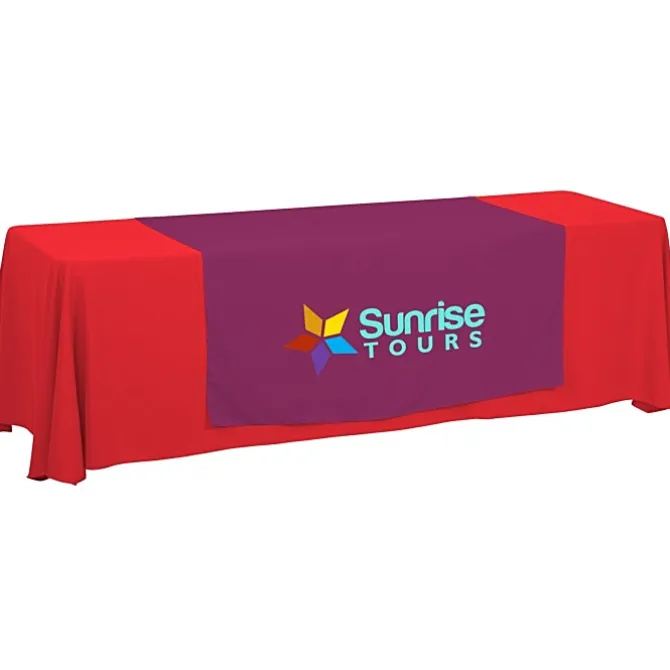 Serged 8-foot Closed-Back Table Throw and Runner Kit