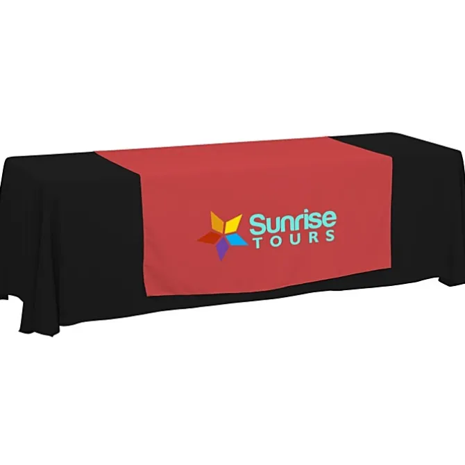 Serged 8-foot Closed-Back Table Throw and Runner Kit